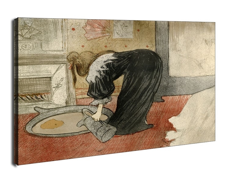 Image of Filling a Tub, Henri de Toulouse-Lautrec - obraz na płótnie Wymiar do wyboru: 40x30 cm