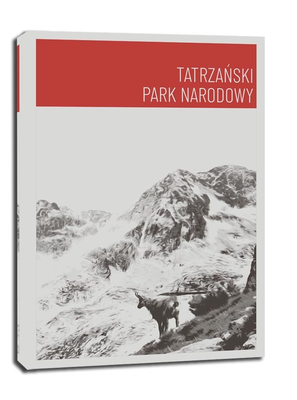 Image of Parki Narodowe, Tatry red - obraz na płótnie Wymiar do wyboru: 30x40 cm