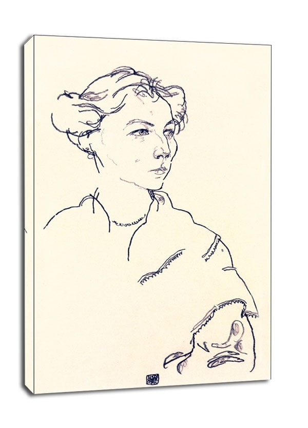 Image of Lilly Steiner, Egon Schiele - obraz na płótnie Wymiar do wyboru: 20x30 cm