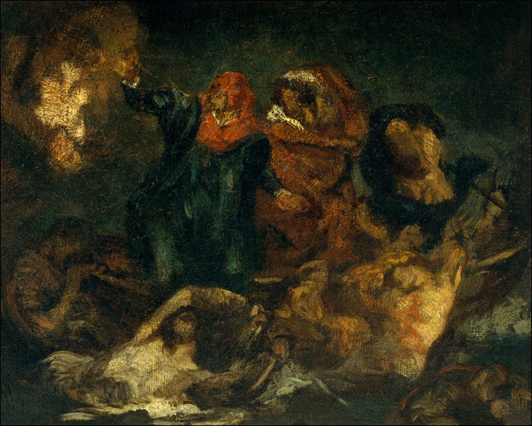 Image of Copy after Delacroix`s Bark of Dante, Edouard Manet - plakat Wymiar do wyboru: 100x70 cm