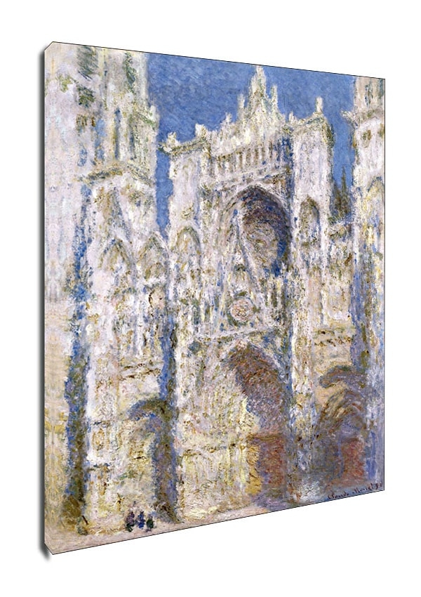 Image of Katedra w Rouen Zachodnia Fasada w Promieniach Słońca, Claude Monet - obraz na płótnie Wymiar do wyboru: 20x30 cm