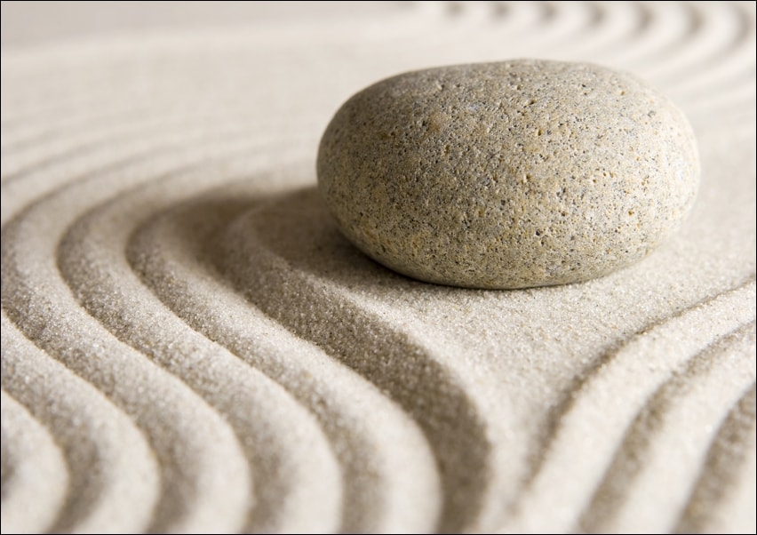 Image of Zen stone - plakat Wymiar do wyboru: 29,7x21 cm