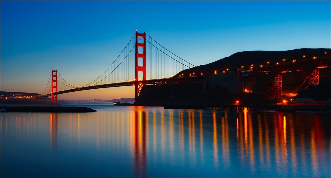 Image of Most w San Francisko - plakat Wymiar do wyboru: 84,1x59,4 cm