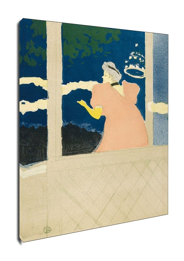Image of At Les Ambassadeurs (Au Café Concert), Henri de Toulouse-Lautrec - obraz na płótnie Wymiar do wyboru: 40x50 cm