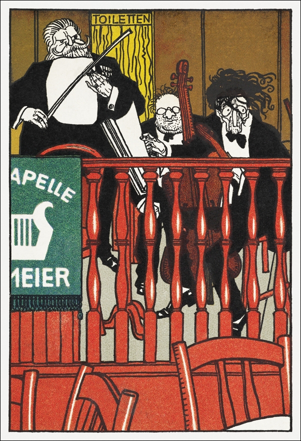 Image of Salon Orchestra Meier, Moriz Jung - plakat Wymiar do wyboru: 20x30 cm