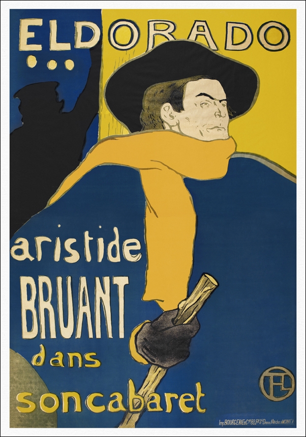 Image of Aristide Bruant, Henri De Toulouse-Lautrec - plakat Wymiar do wyboru: 40x60 cm