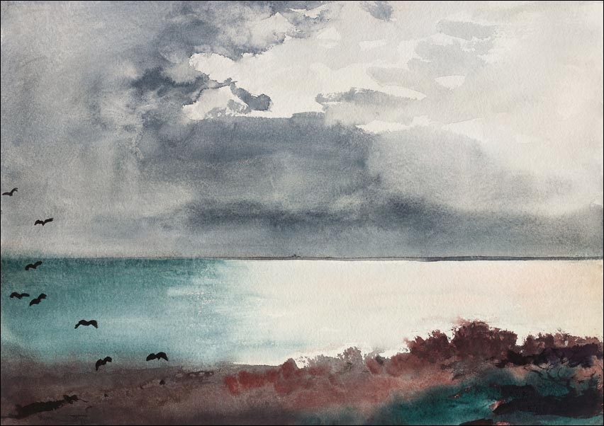 Image of Breaking Storm, Coast of Maine, Winslow Homer - plakat Wymiar do wyboru: 59,4x42 cm