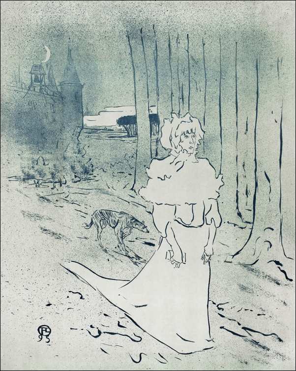 Image of The Chatelaine or the Tocsin, Henri De Toulouse-Lautrec - plakat Wymiar do wyboru: 61x91,5 cm