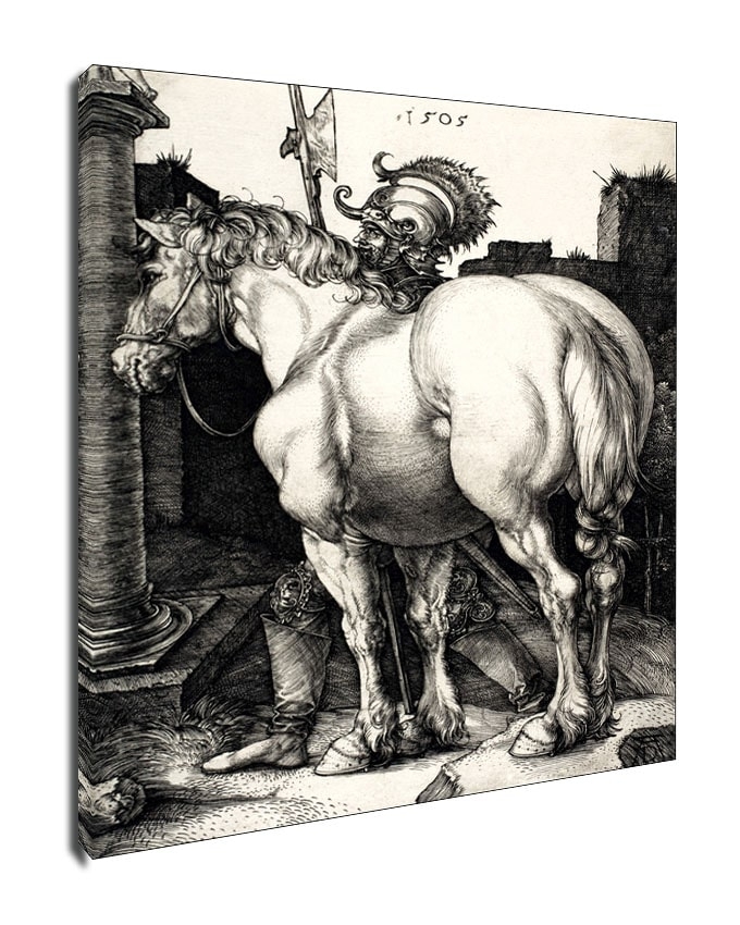 Image of The Large Horse, Albrecht Durer - obraz na płótnie Wymiar do wyboru: 30x40 cm