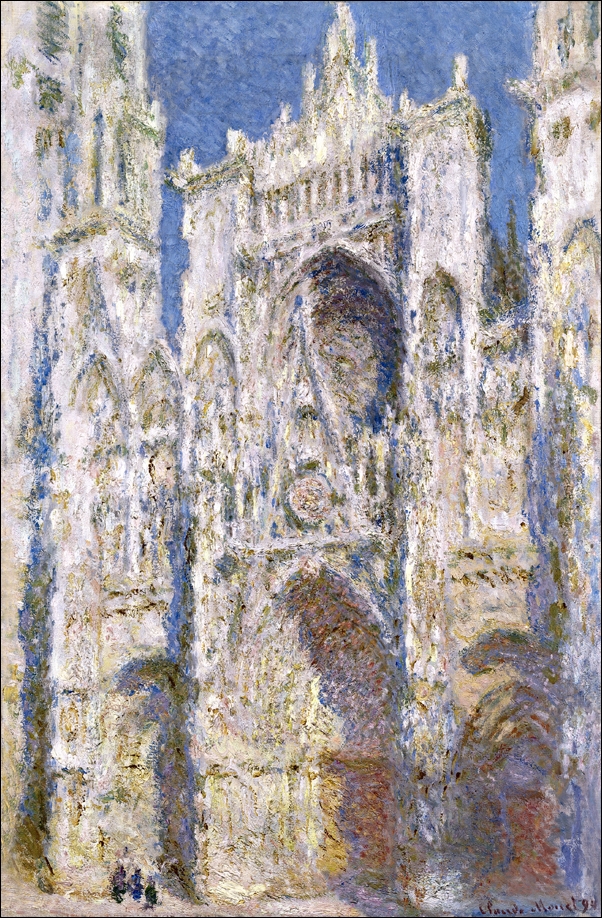 Image of Katedra w Rouen Zachodnia Fasada w Promieniach Słońca, Claude Monet - plakat Wymiar do wyboru: 59,4x84,1 cm