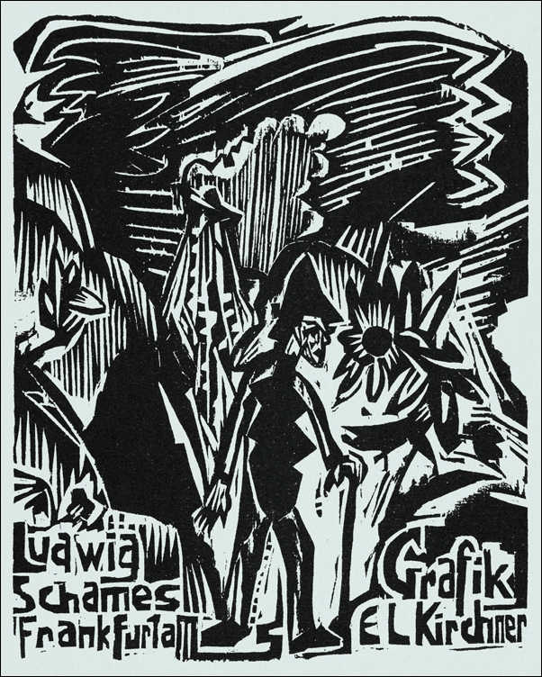 Image of Ludwig Schames, Frankfurt am, Ernst Ludwig Kirchner - plakat Wymiar do wyboru: 21x29,7 cm