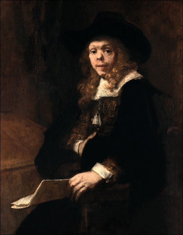 Image of Portrait of Gerard de Lairesse, Rembrandt - plakat Wymiar do wyboru: 30x40 cm