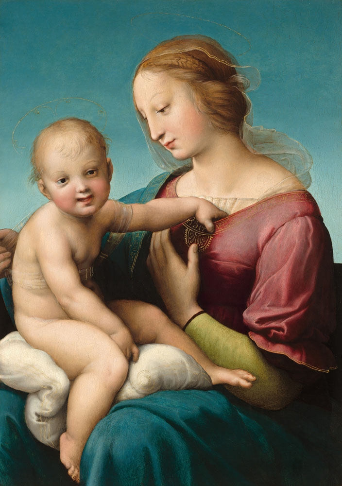Image of Raphael Raffaello The Niccolini–Cowper Madonna (1508) - plakat Wymiar do wyboru: 60x80 cm