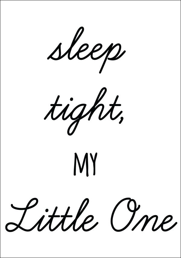 Image of Sleep tight my little one - plakat Wymiar do wyboru: 30x40 cm