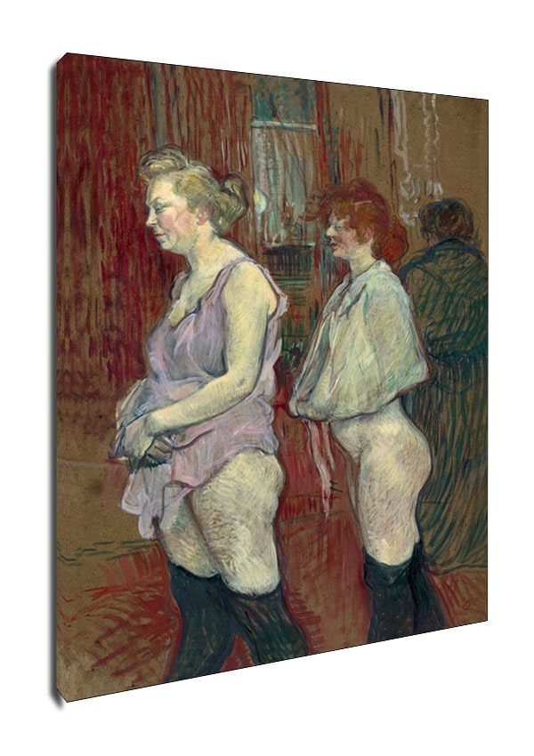 Image of Rue des Moulins, Henri de Toulouse-Lautrec - obraz na płótnie Wymiar do wyboru: 30x40 cm