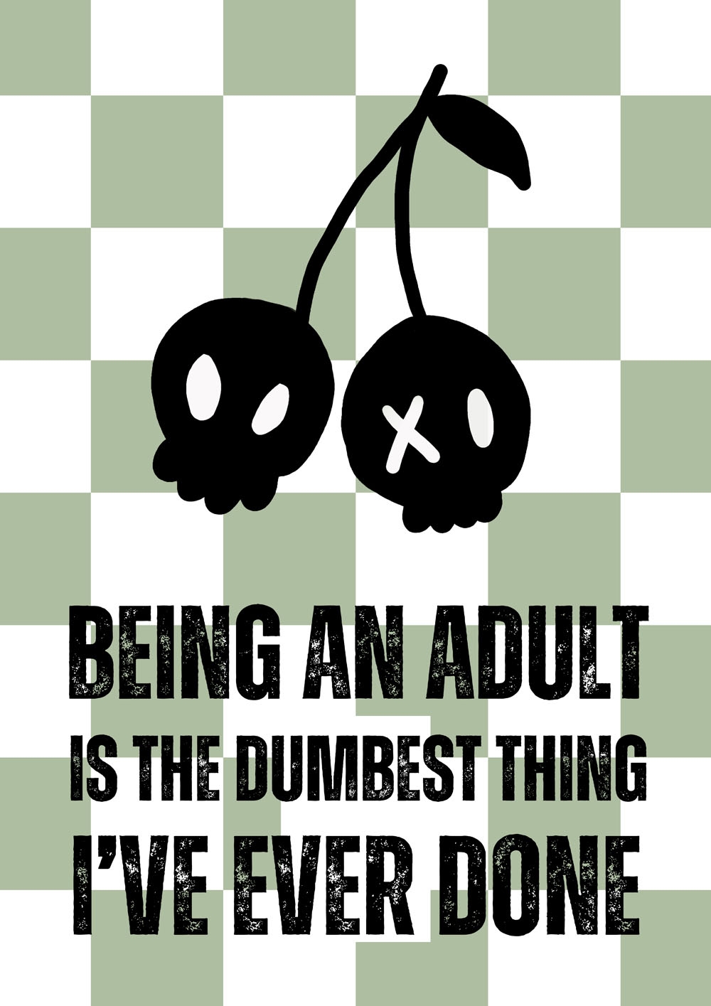 Image of being an adult - plakat Wymiar do wyboru: 29,7x42 cm