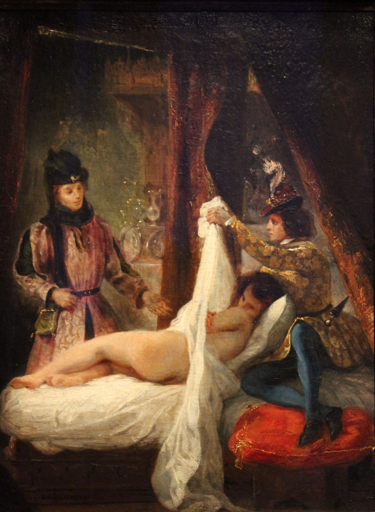 Image of Eugène Delacroix Louis d'Orléans show his mistress, Louis d'Orléans - plakat Wymiar do wyboru: 20x30 cm