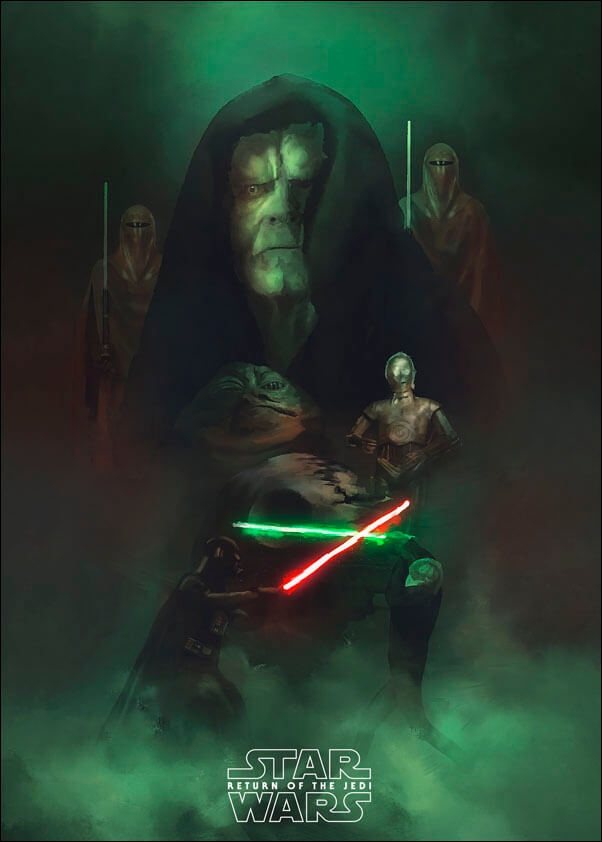 Image of Gwiezdne Wojny, powrót Jedi - plakat premium Wymiar do wyboru: 20x30 cm