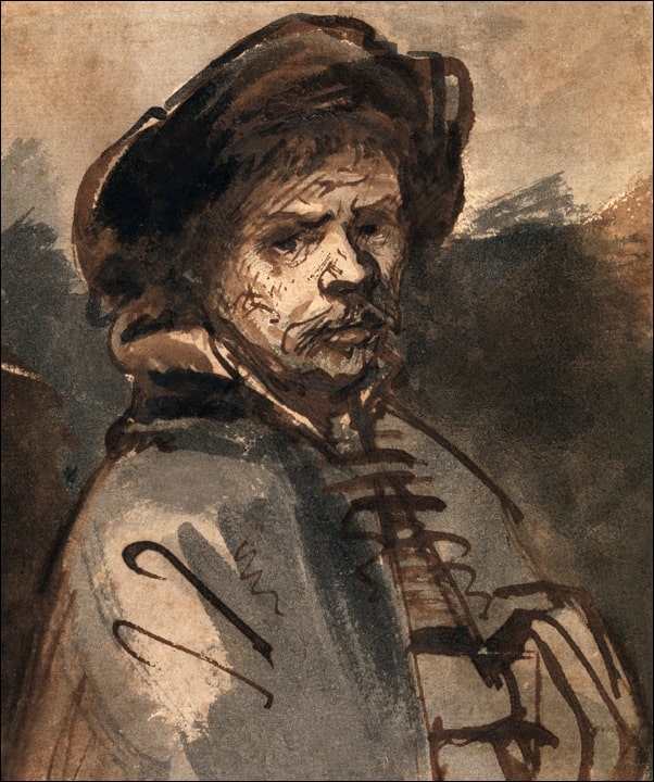 Image of Self Portrait II, Rembrandt - plakat Wymiar do wyboru: 60x80 cm