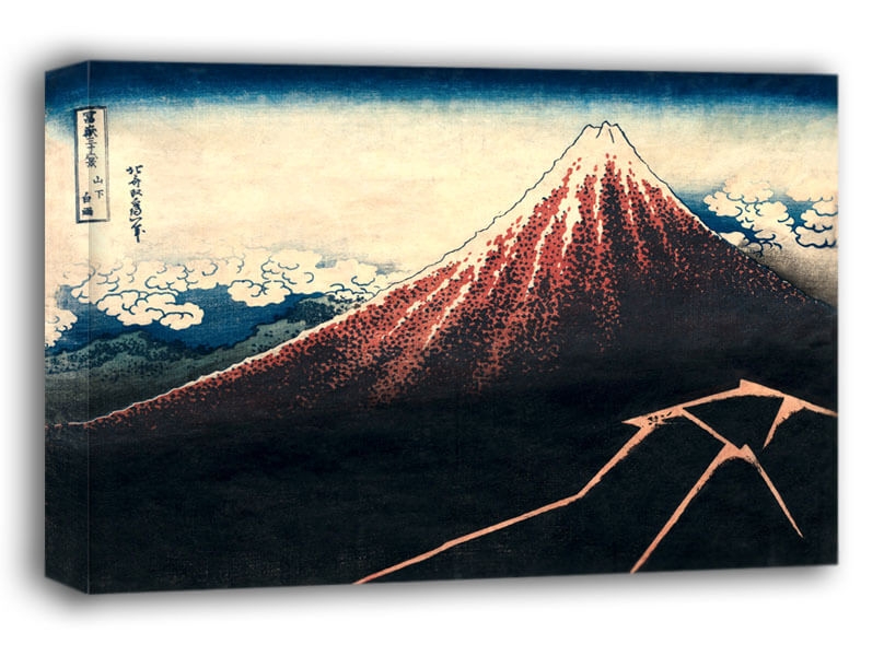 Image of Rain Below the Mountain, Hokusai - obraz na płótnie Wymiar do wyboru: 100x70 cm