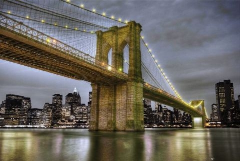 Image of Nowy Jork Brooklyn Bridge - plakat