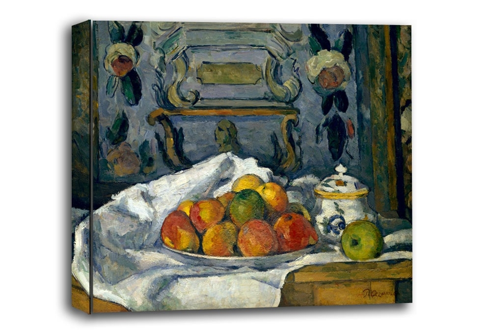 Image of Dish of Apples, Paul Cézanne - obraz na płótnie Wymiar do wyboru: 90x60 cm