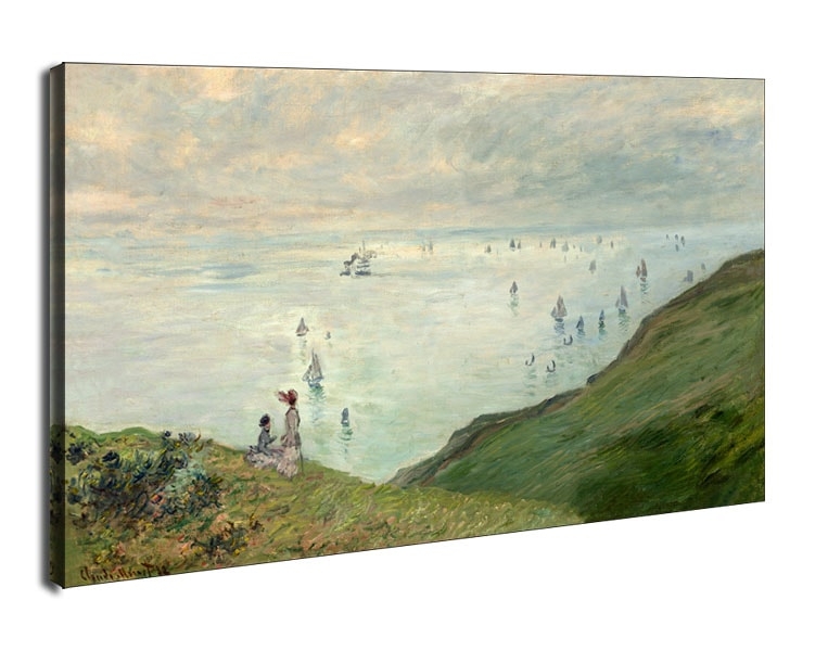 Image of Cliffs at Pourville, Claude Monet - obraz na płótnie Wymiar do wyboru: 70x50 cm