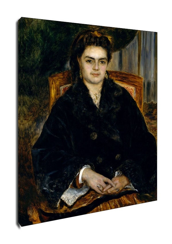 Image of Madame Édouard Bernier (Marie Octavie Stéphanie Laurens, 1838–1920), Auguste Renoir - obraz na płótnie Wymiar do wyboru: 70x100 cm