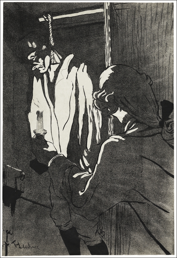 Image of The Hanged Man, Henri De Toulouse-Lautrec - plakat Wymiar do wyboru: 40x60 cm