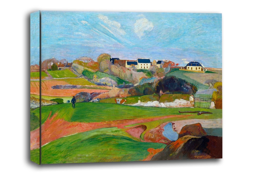 Image of Landscape at Le Pouldu, Paul Gauguin - obraz na płótnie Wymiar do wyboru: 100x70 cm