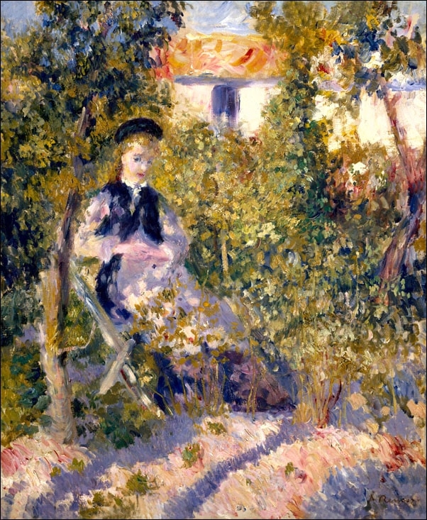 Image of Nini in the Garden (Nini Lopez), Auguste Renoir - plakat Wymiar do wyboru: 40x50 cm