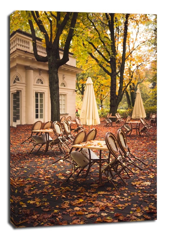 Image of Warszawa Jesień w Łazienkach II - obraz na płótnie Wymiar do wyboru: 70x100 cm