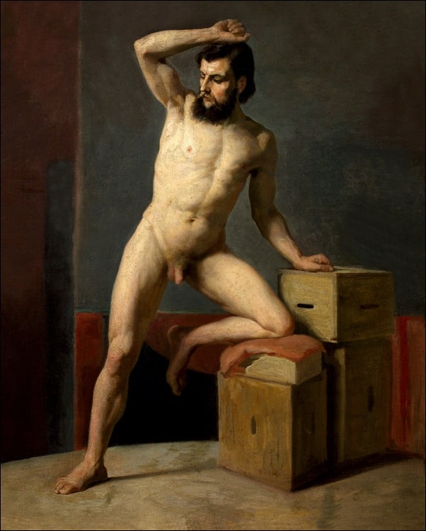 Image of Male nude, Gustav Klimt - plakat Wymiar do wyboru: 30x40 cm