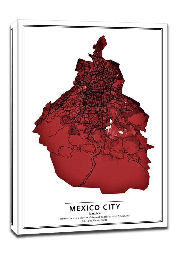 Image of Crimson Cities, Mexico City - obraz na płótnie Wymiar do wyboru: 20x30 cm
