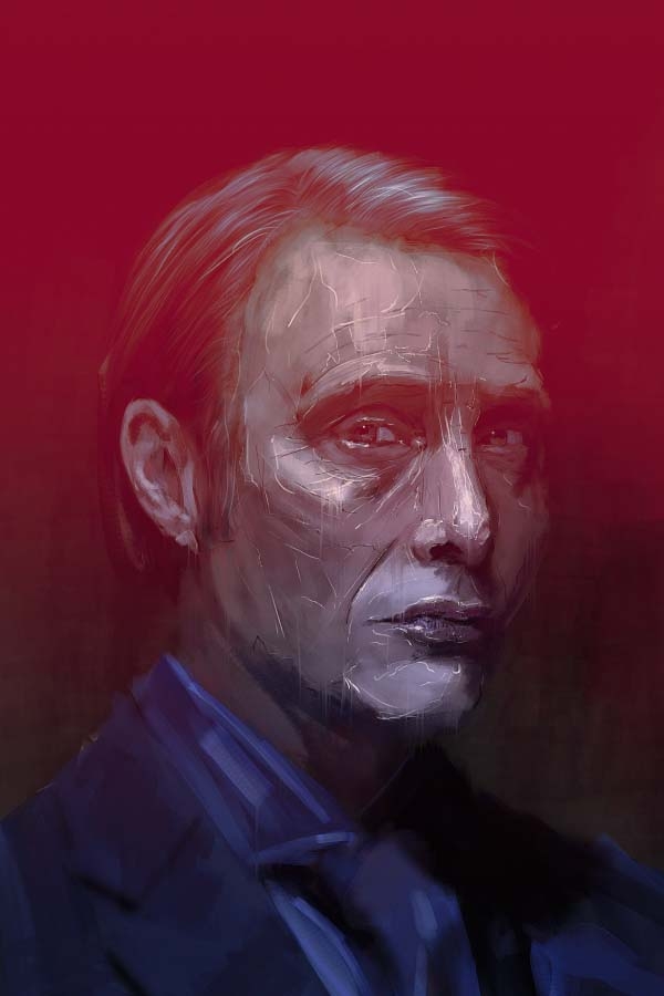Image of Mads Mikkelsen - plakat premium Wymiar do wyboru: 90x120 cm