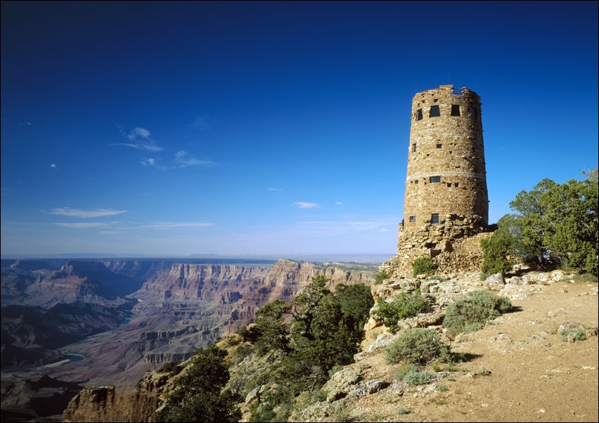 Image of Arizona's Grand Canyon Watch Tower, Carol Highsmith - plakat Wymiar do wyboru: 100x70 cm