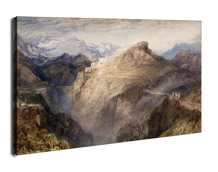 Image of The Fort of L Esseillon, Val de la Maurienne, France, William Turner - obraz na płótnie Wymiar do wyboru: 50x40 cm