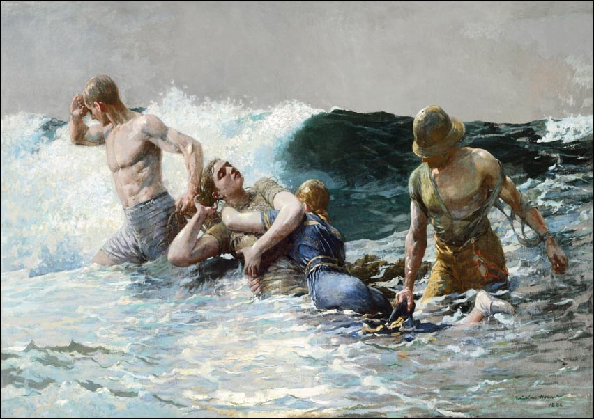 Image of Undertow, Winslow Homer - plakat Wymiar do wyboru: 100x70 cm