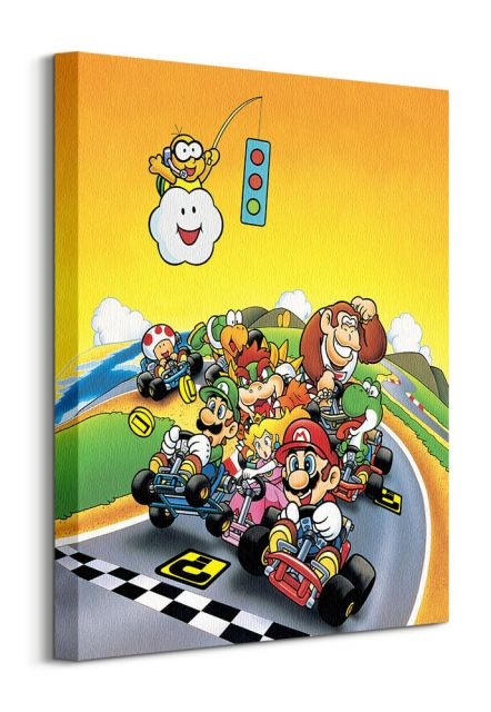 Image of Super Mario Kart Retro - obraz na płótnie