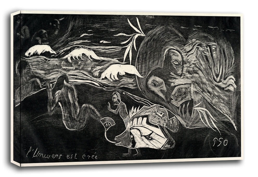 Image of The Universe is Created, Paul Gauguin - obraz na płótnie Wymiar do wyboru: 80x60 cm