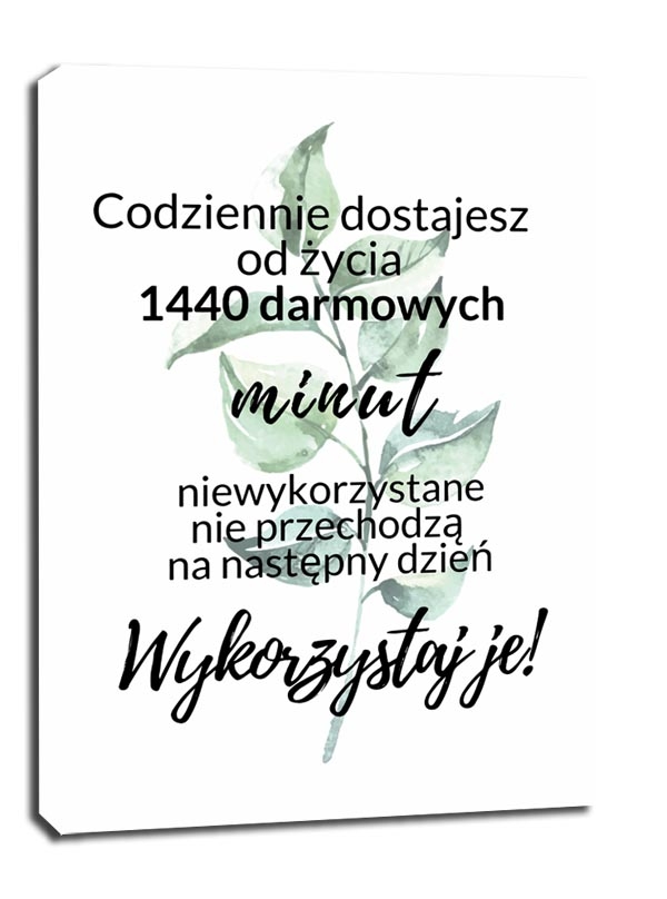 Image of Niewykorzystane minuty - obraz na płótnie Wymiar do wyboru: 30x40 cm