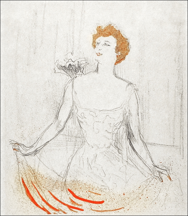 Image of Emma Calvé, Henri De Toulouse-Lautrec - plakat Wymiar do wyboru: 40x60 cm