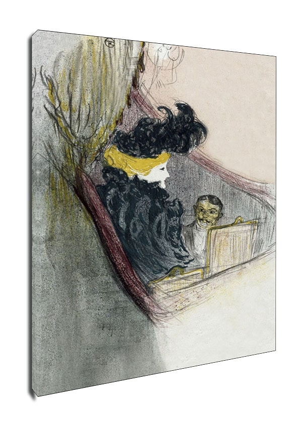 Image of A Princely Idyl, Clara Ward, Henri de Toulouse-Lautrec - obraz na płótnie Wymiar do wyboru: 60x90 cm