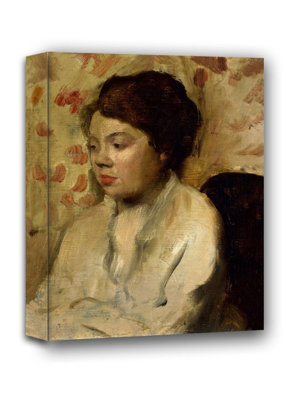 Image of Portrait of a Young Woman, Edgar Degas - obraz na płótnie Wymiar do wyboru: 70x100 cm