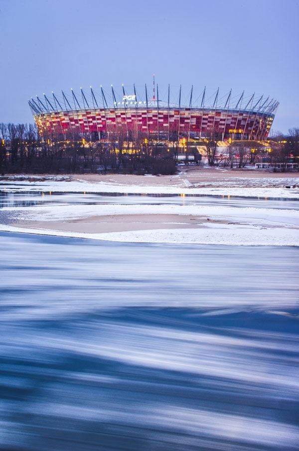 Image of Warszawa Śryżowy Stadion Narodowy - plakat premium Wymiar do wyboru: 20x30 cm