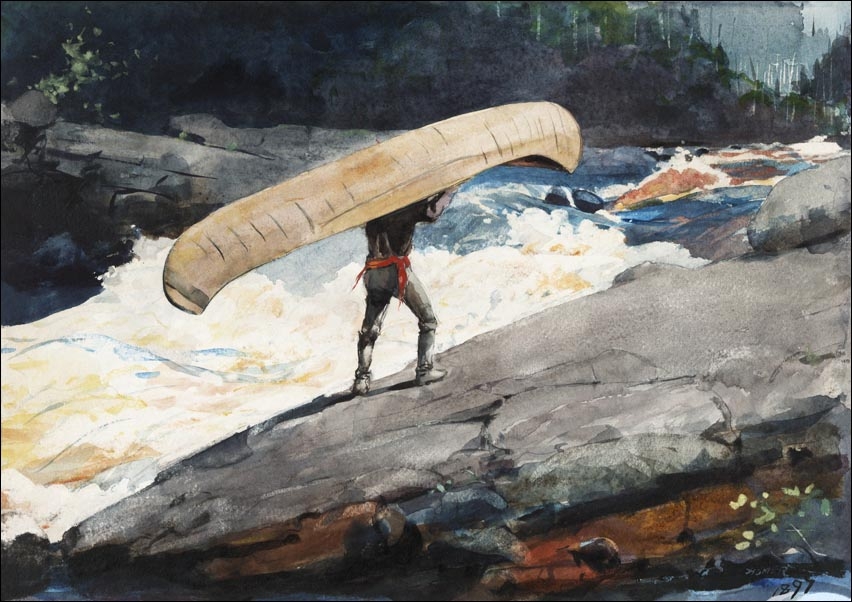 Image of The Portage, Winslow Homer - plakat Wymiar do wyboru: 80x60 cm