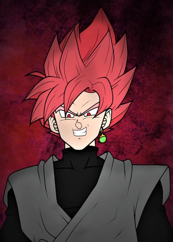 Image of Dragon Ball - Goku Black - plakat Wymiar do wyboru: 40x60 cm