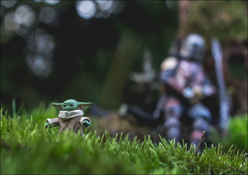 Image of The Mandalorian i Grogu - plakat Wymiar do wyboru: 29,7x21 cm