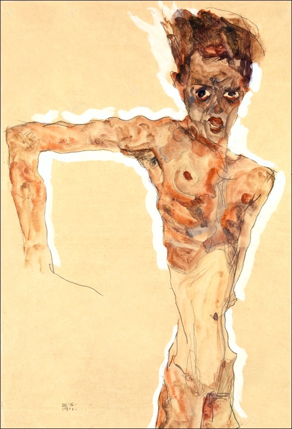 Image of Self Portrait, Egon Schiele - plakat Wymiar do wyboru: 40x60 cm