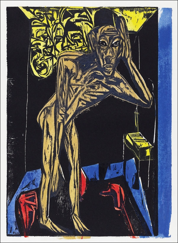 Image of Schlemihl in the Solitude of His Room, Ernst Ludwig Kirchner - plakat Wymiar do wyboru: 21x29,7 cm